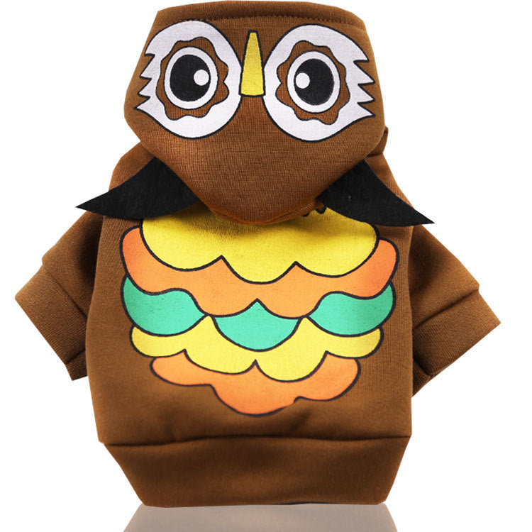 Pet Hoodie Cartoon Collection Owl