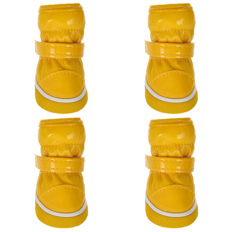 Pet Shoes Ski Boots Yellow