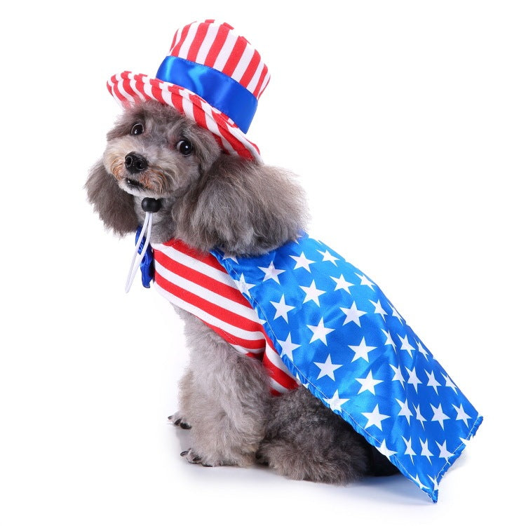 Funny Pet Costume American Flag