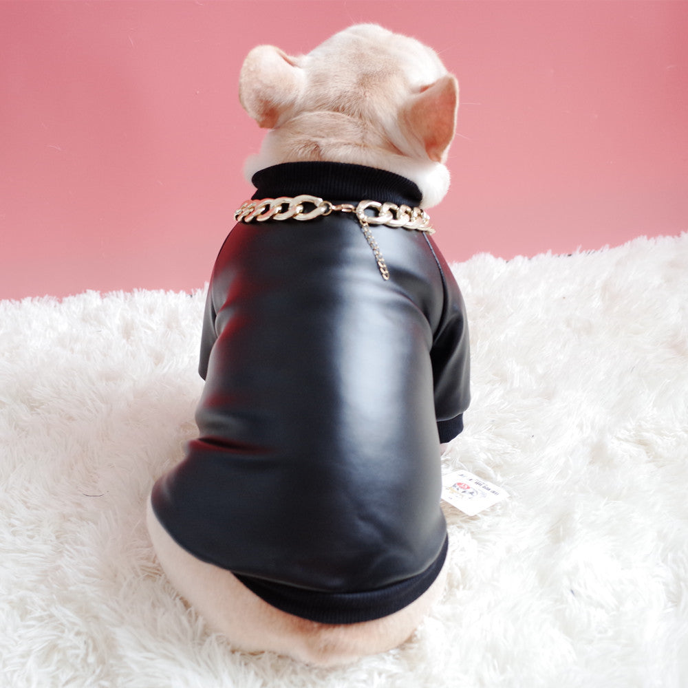 Pet Leather Jacket
