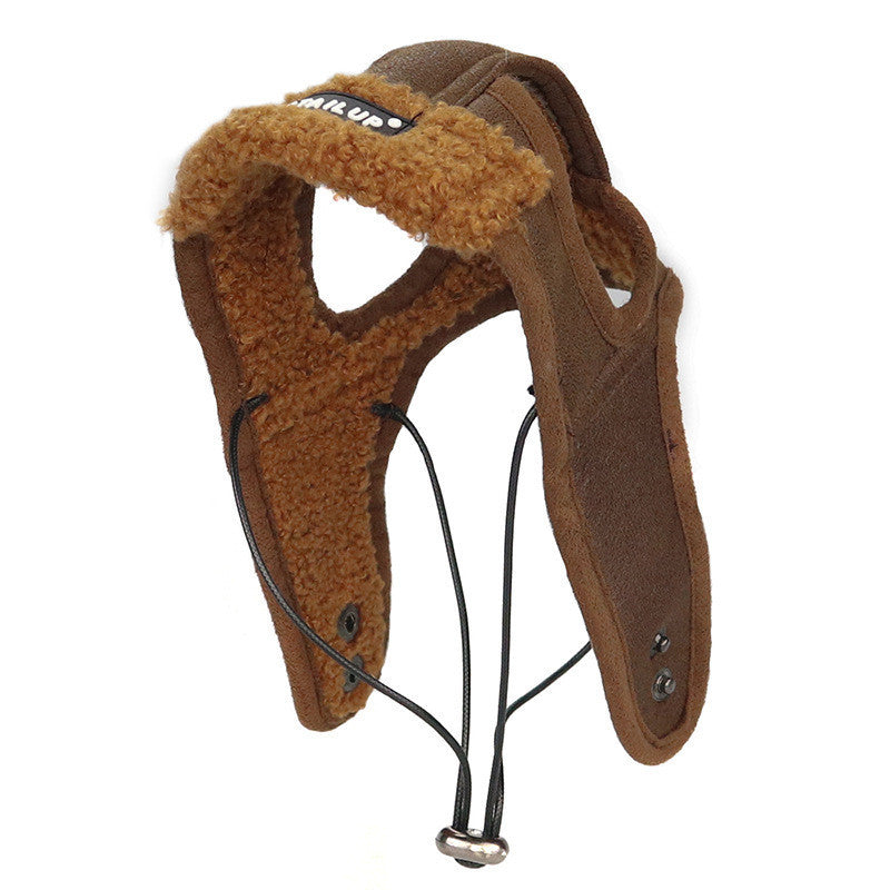 Pet Headwear Aviator Hat Brown