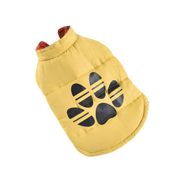 Pet Reversible Down Vest Yellow