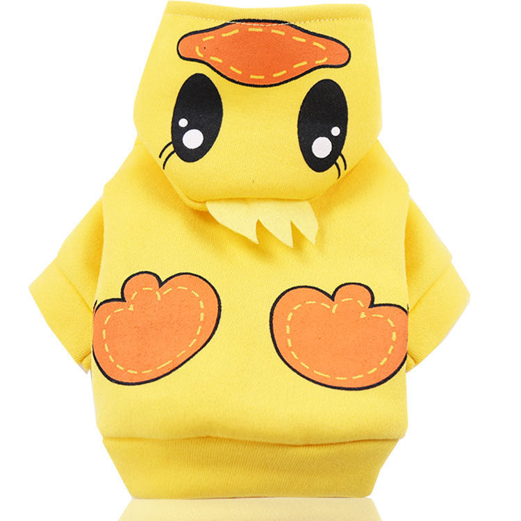 Pet Hoodie Cartoon Collection Duck