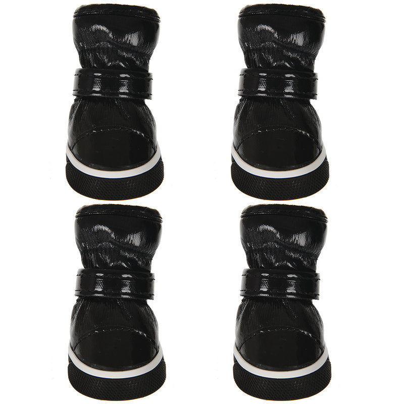 Pet Shoes Ski Boots Black