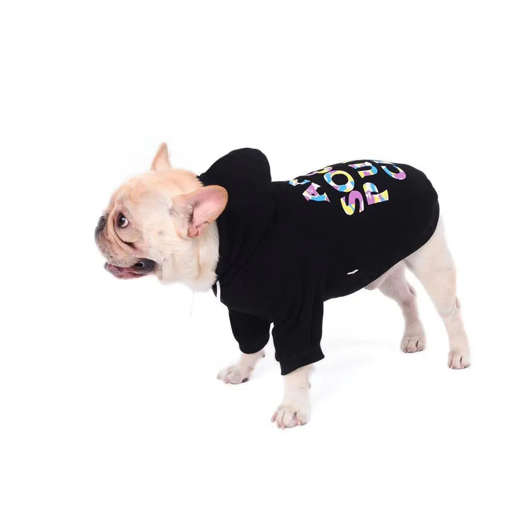 Pet Hoodie Anti Social Black