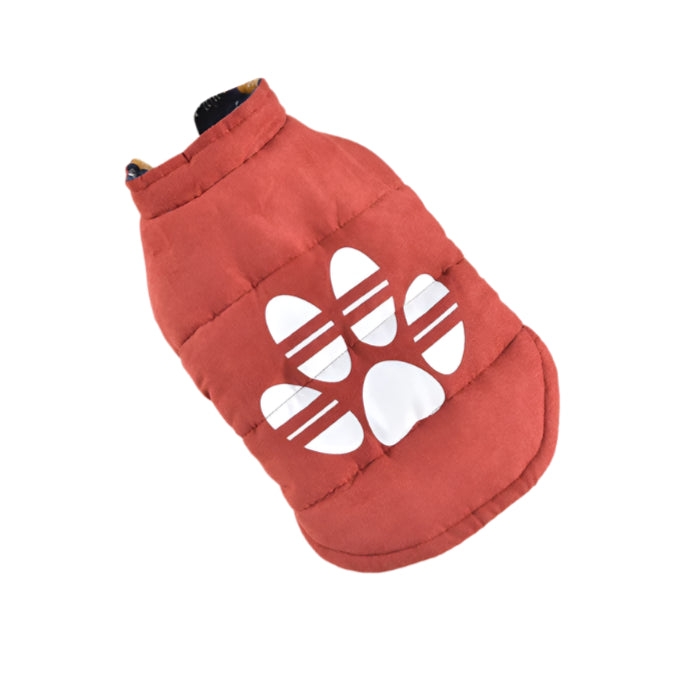 Pet Reversible Down Vest Red