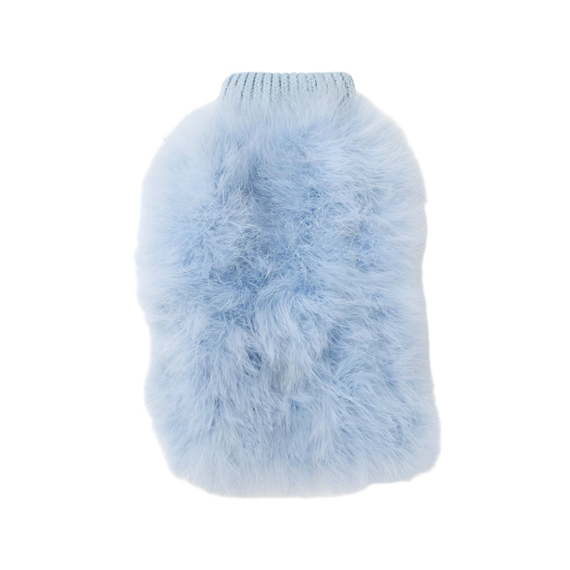 Pet Feather Knit Sweater Blue