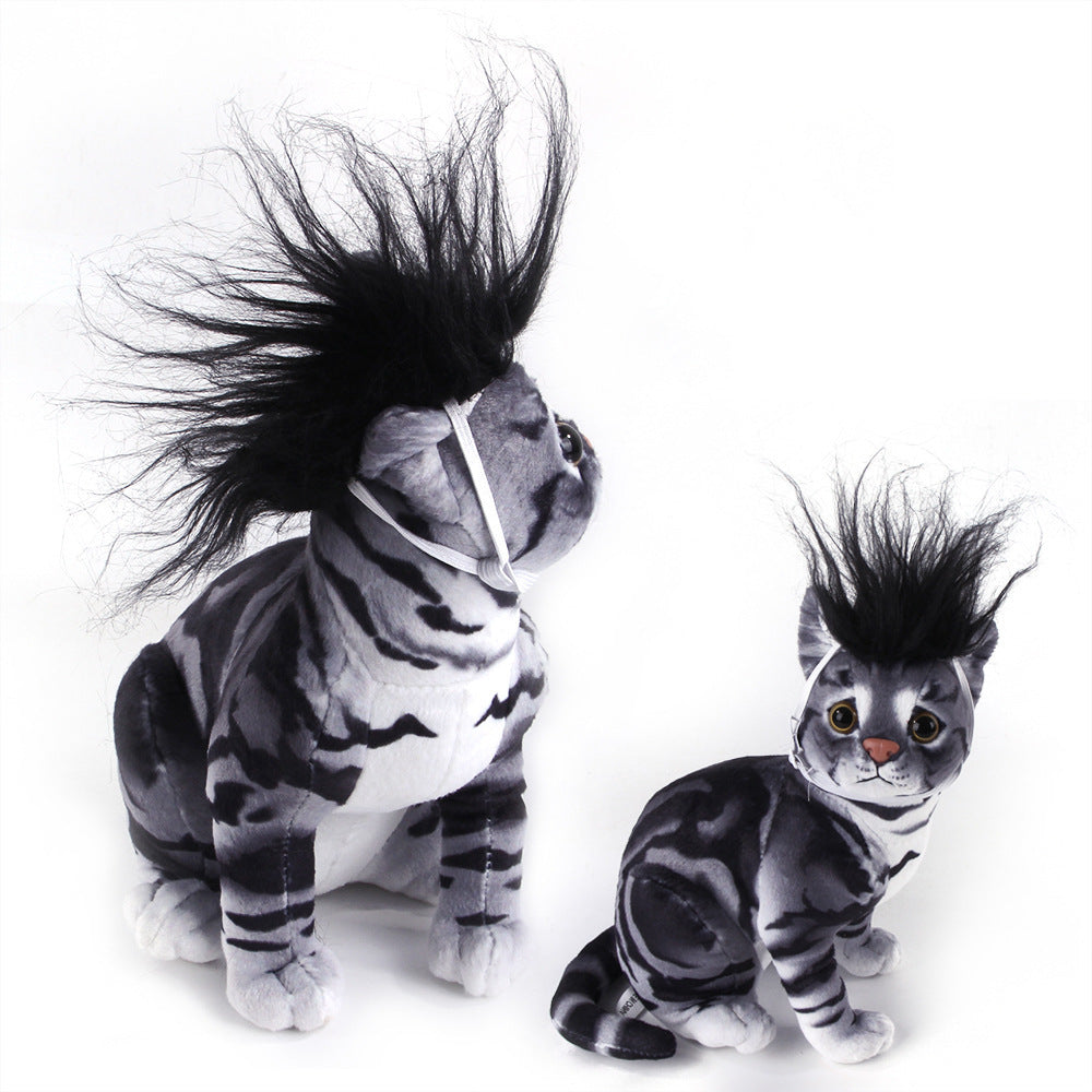 Funny Pet Headwear Coloured Wig Black