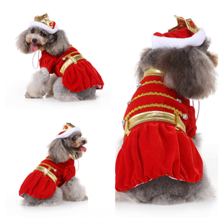 Funny Pet Costume Queen Red