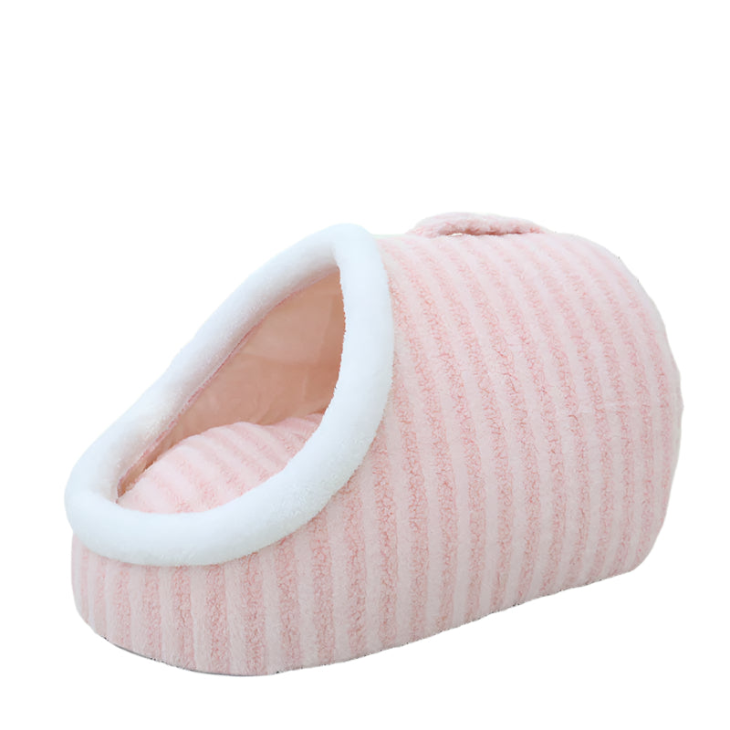 Pet Bed Striped Pink