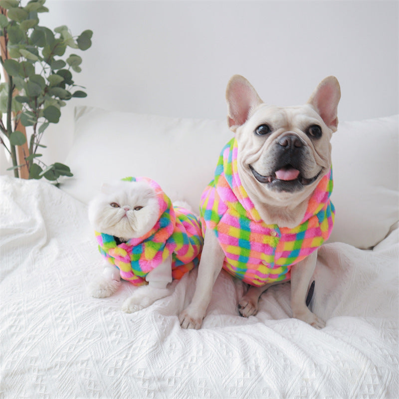Pet Hoodie Fluffy Colours