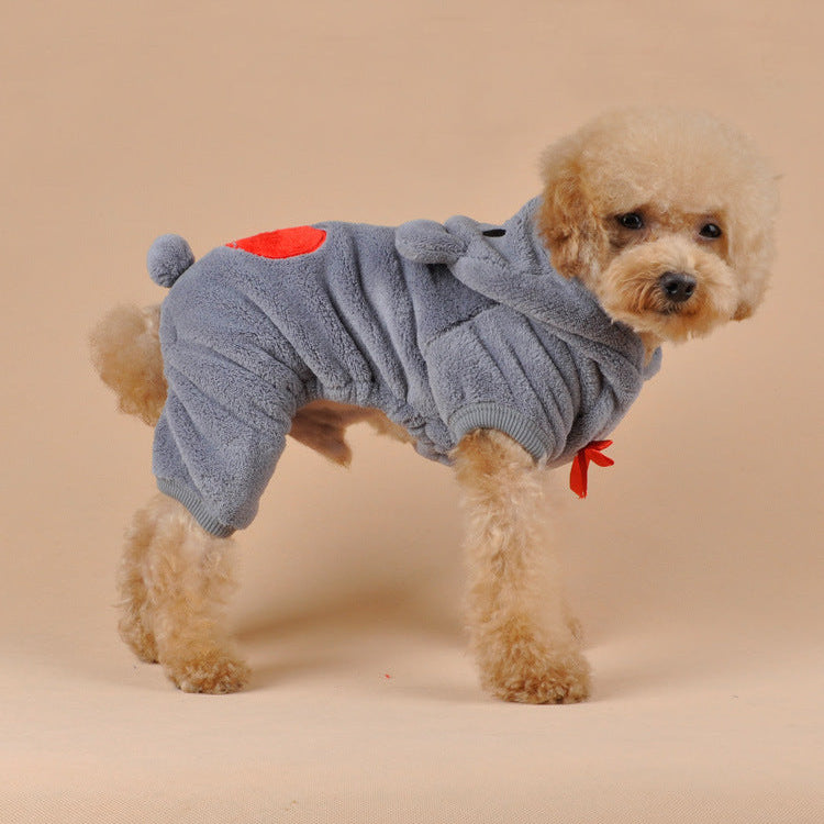 Funny Pet Costume Heart Bear