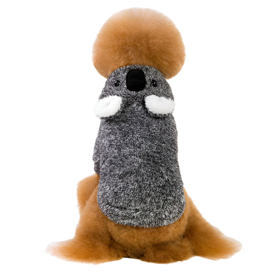 Funny Pet Costume Koala Dark Gray