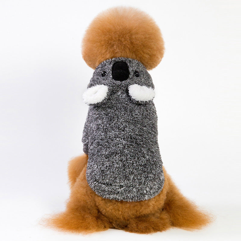 Funny Pet Costume Koala Dark Gray