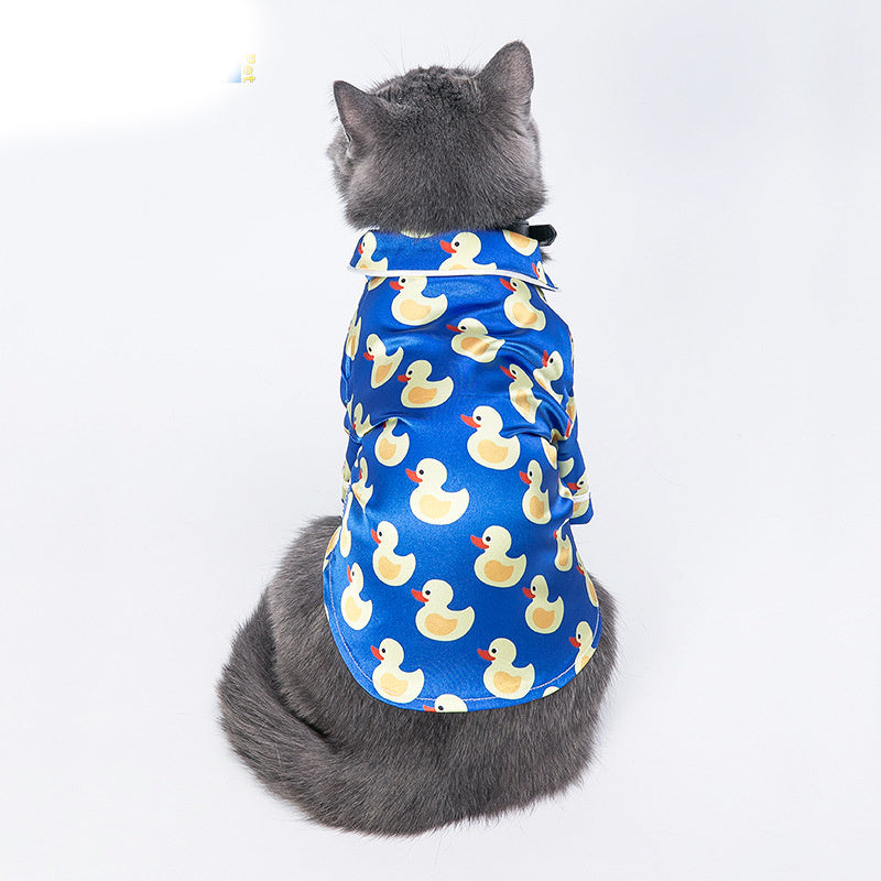 Pet Silk Pyjamas Ducks