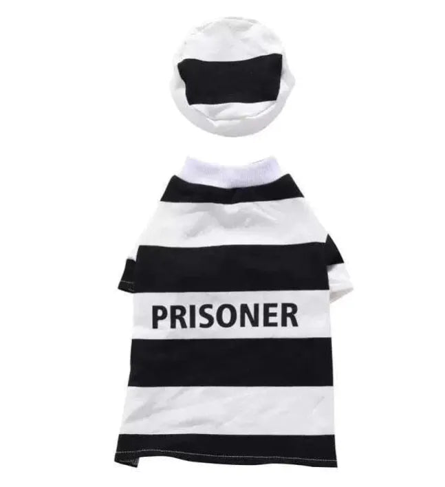 Funny Pet Costume Prisoner