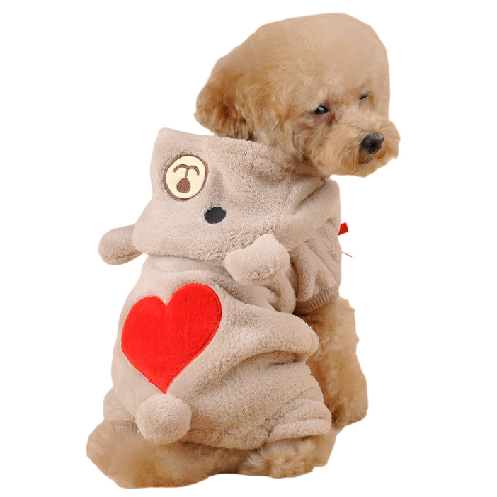 Funny Pet Costume Heart Bear