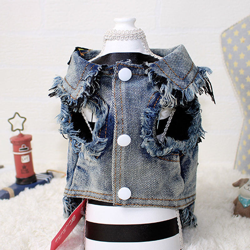 Pet Denim Vest