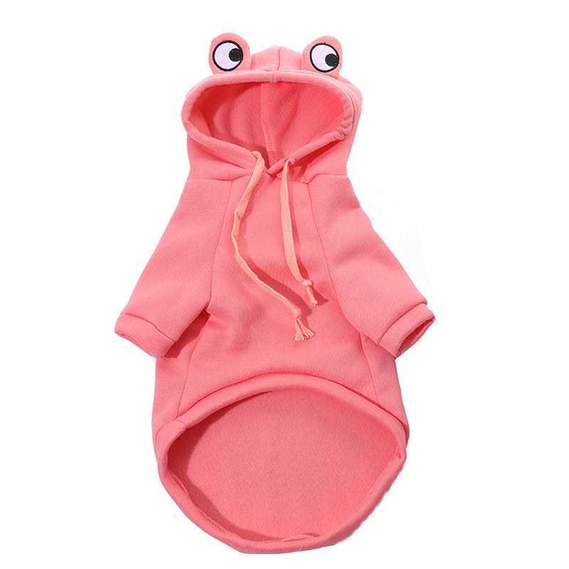 Pet Hoodie Frog Pink
