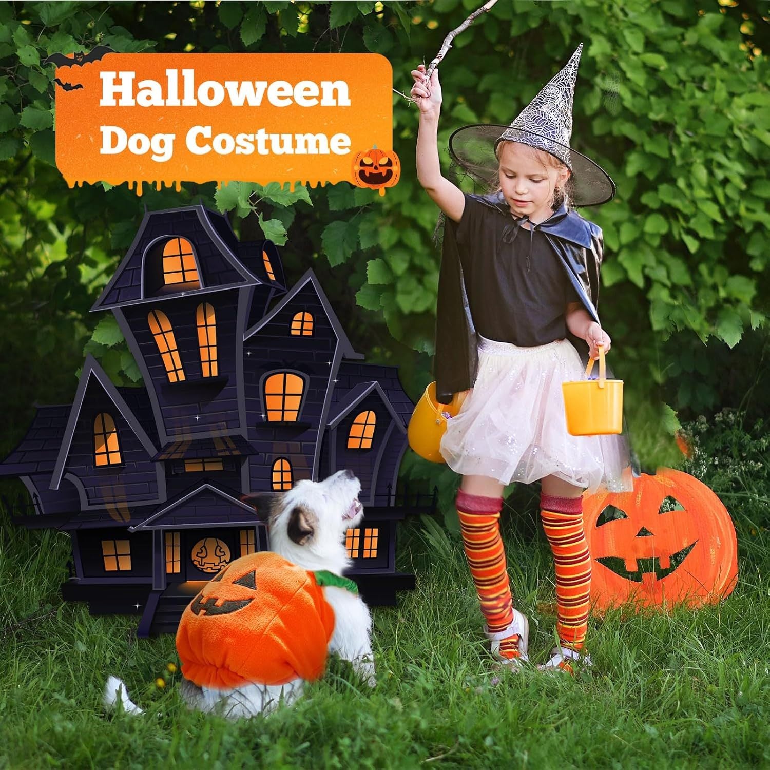 Funny Pet Costume Pumpkin
