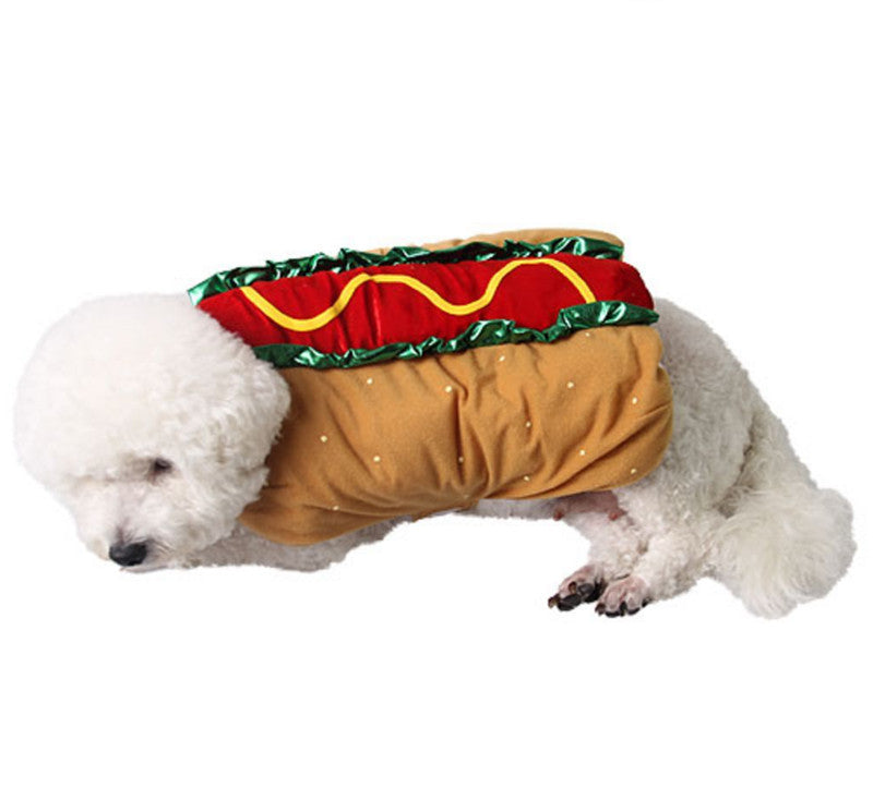 Funny Pet Costume Hot Dog
