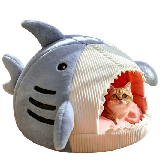 Pet Bed Shark Blue