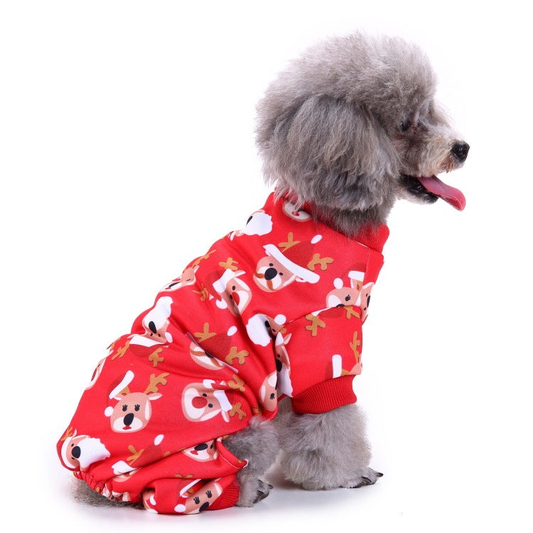 Funny Pet Costume Reindeer Santa