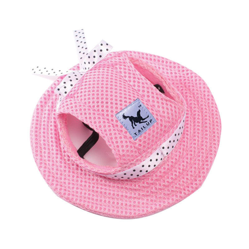 Pet Headwear Sun Hat Pink