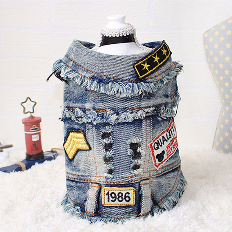 Pet Denim Vest