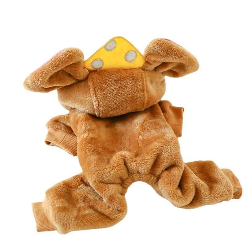 Funny Pet Costume Mouse with Cheese