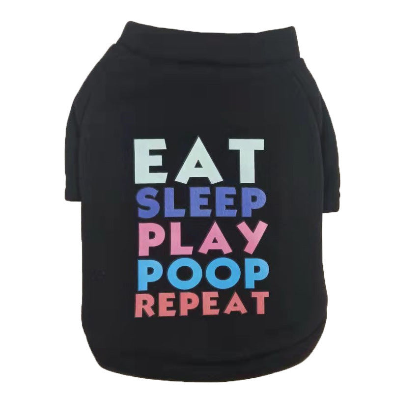 Pet T-shirt Funny Text Black