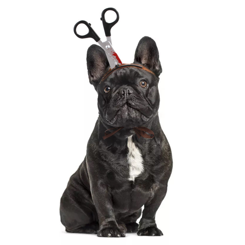 Funny Pet Headwear Bloody Tools Scissor