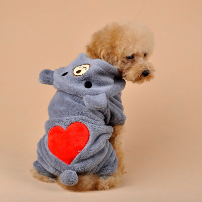 Funny Pet Costume Heart Bear