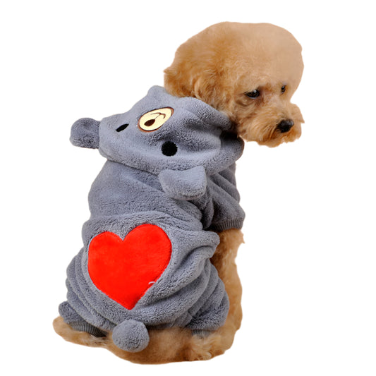 Funny Pet Costume Heart Bear