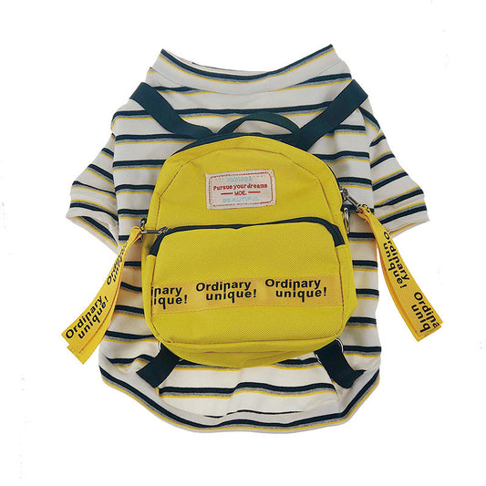 Pet Shirt Yellow Backpack