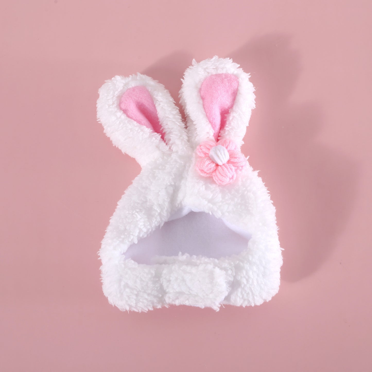 Funny Pet Headwear Rabbit Ears Flower