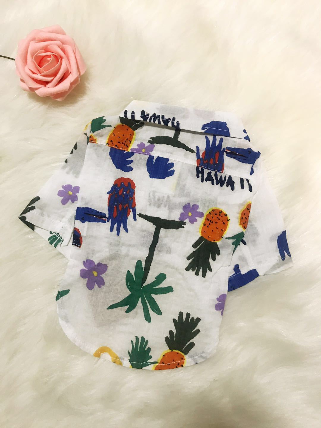 Pet Hawaii Shirt White Hawaii