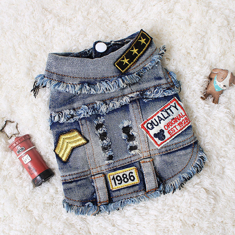 Pet Denim Vest