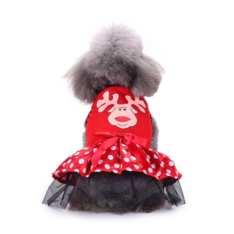 Funny Pet Costume Reindeer Dress