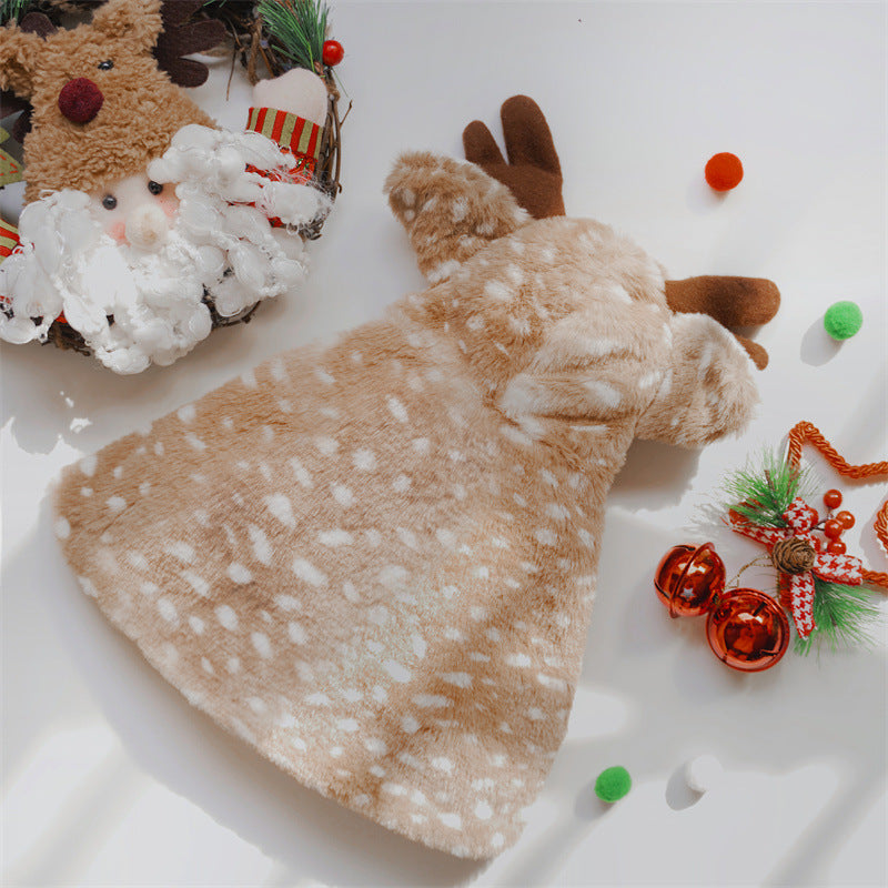 Funny Pet Costume Reindeer Cape