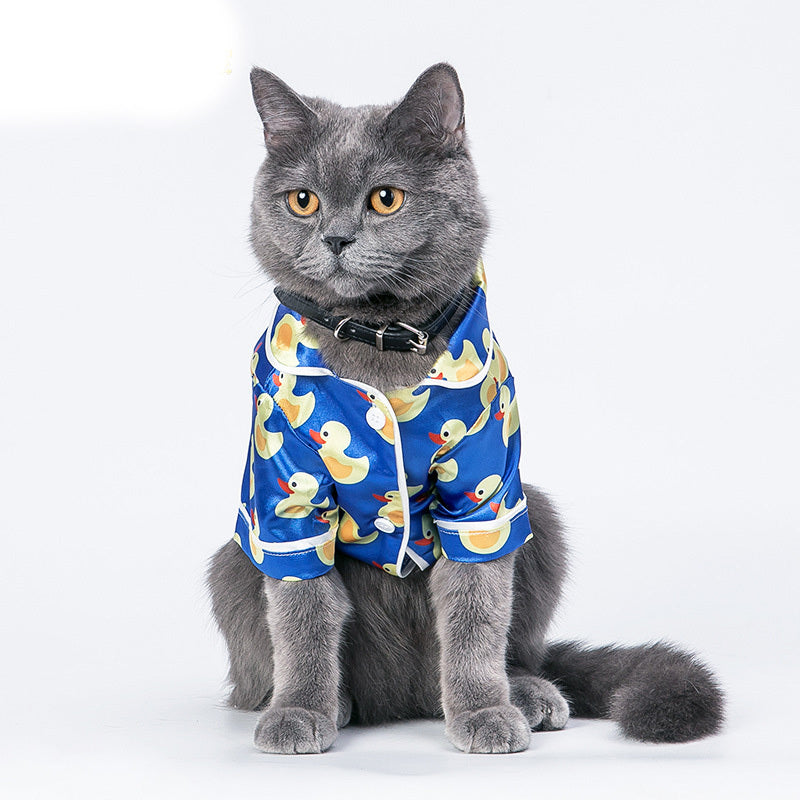 Pet Silk Pyjamas Ducks