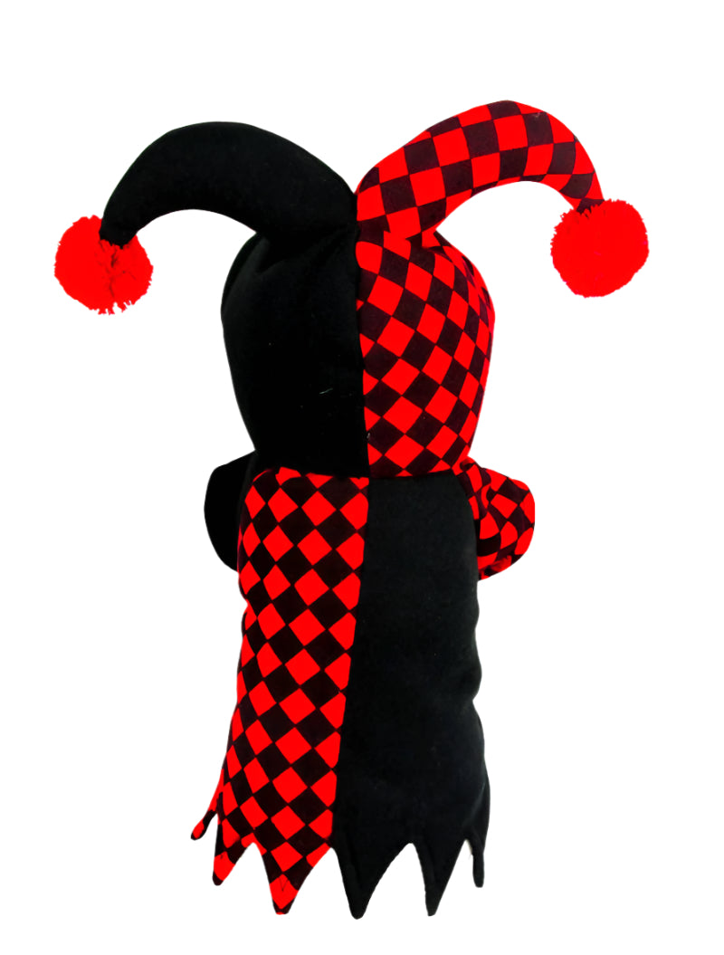 Funny Pet Costume Jester Checkered