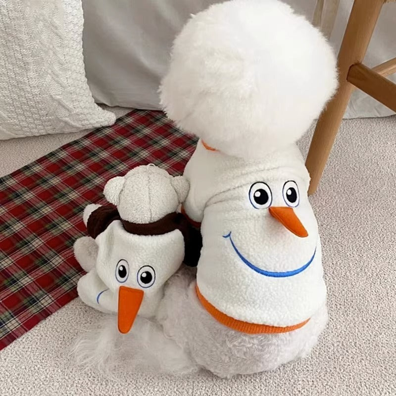 Pet Sweater Snowman