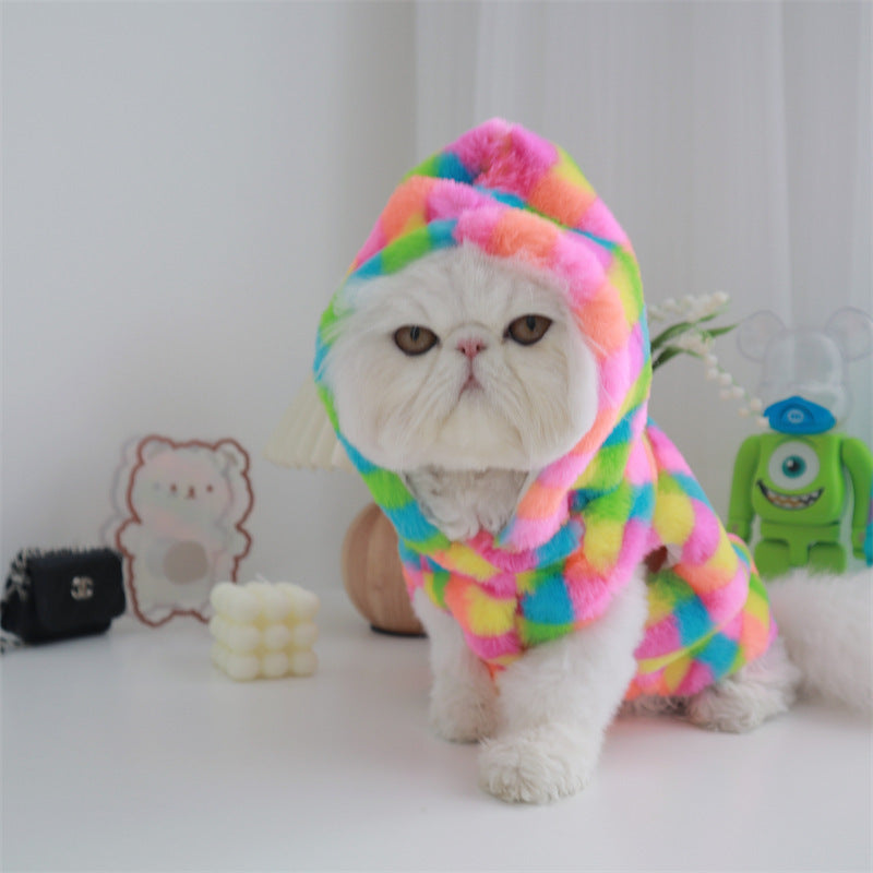 Pet Hoodie Fluffy Colours