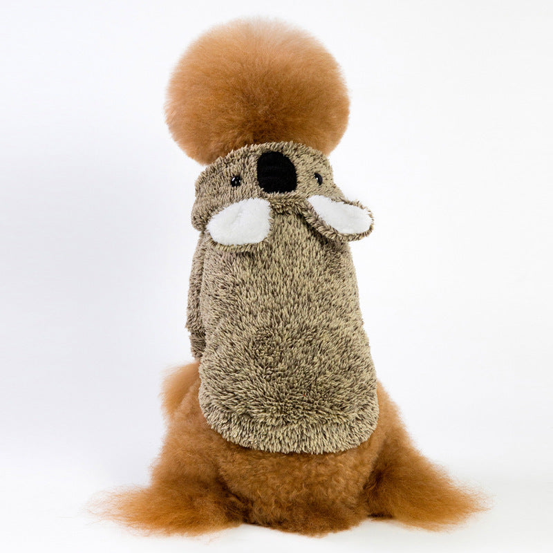 Funny Pet Costume Koala Brown