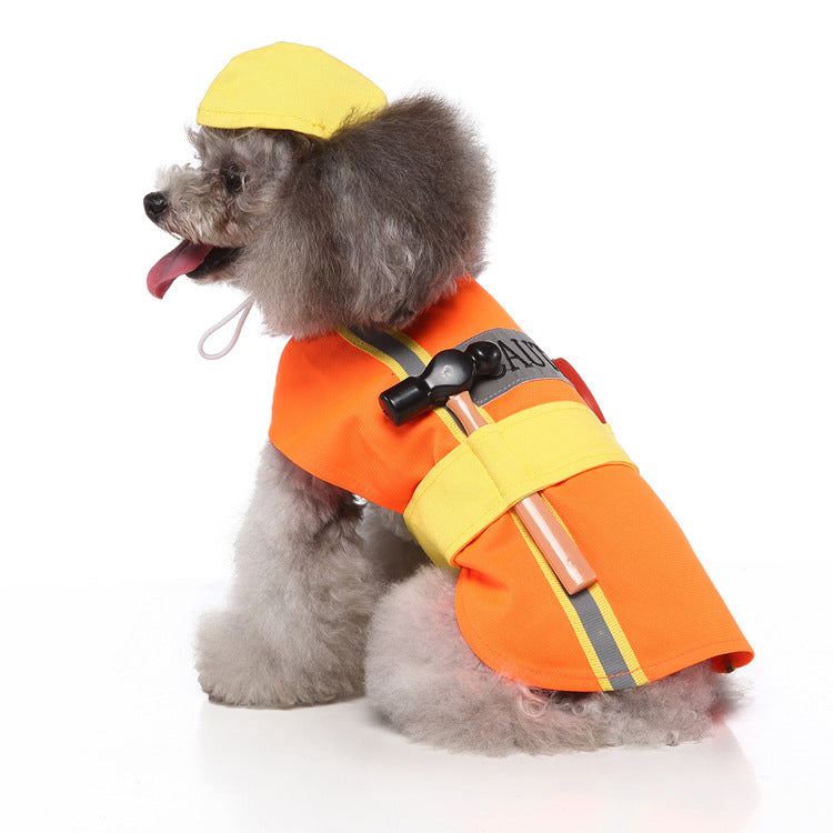 Funny Pet Costumes Collection Worker