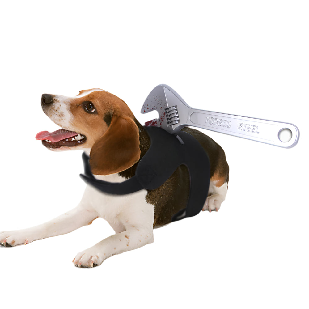 Funny Pet Costume Bloody Tools Wrench
