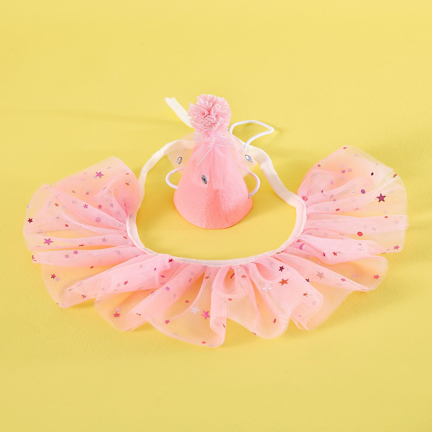 Pet Birthday Hat Set Pink