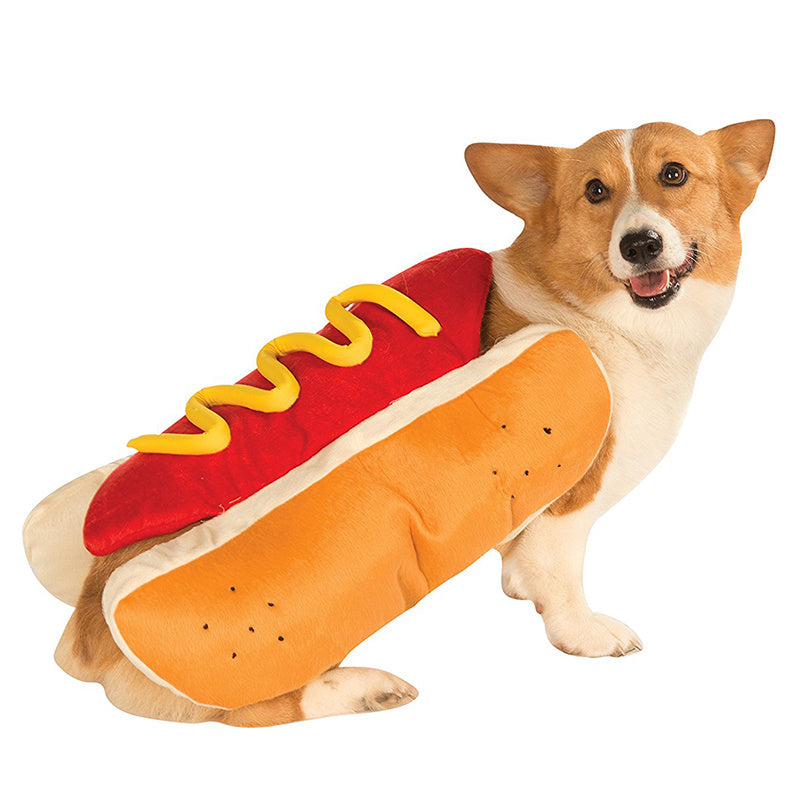 Funny Pet Costume Hot Dog 