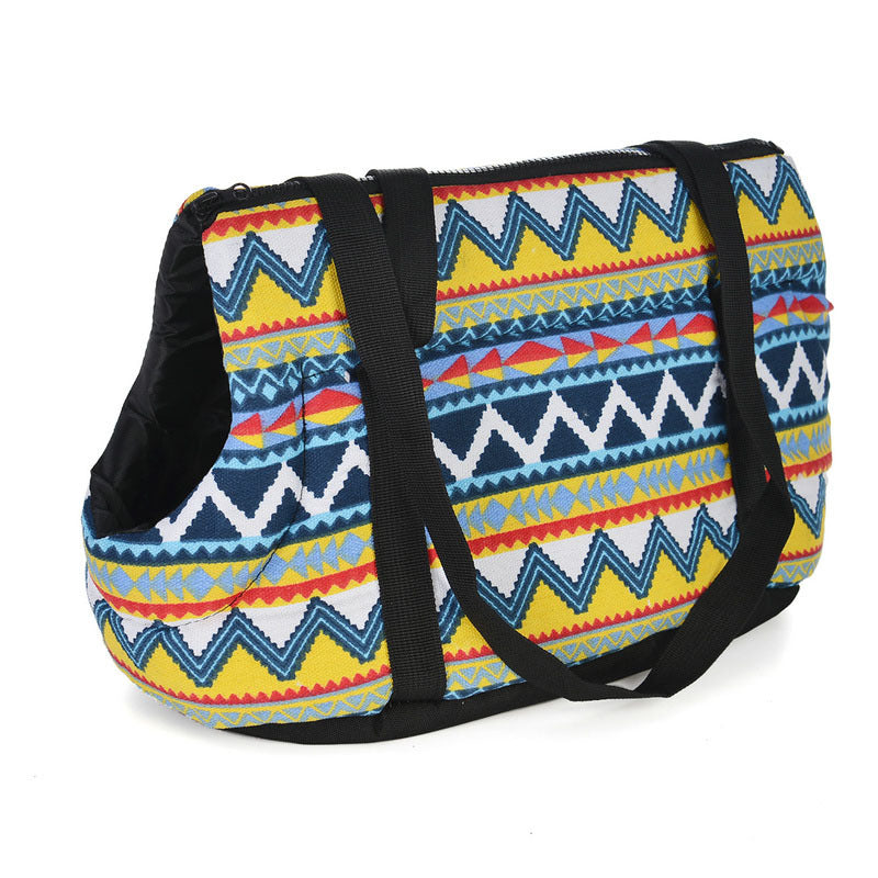 Pet Travel Bag Zigzag Horizontal